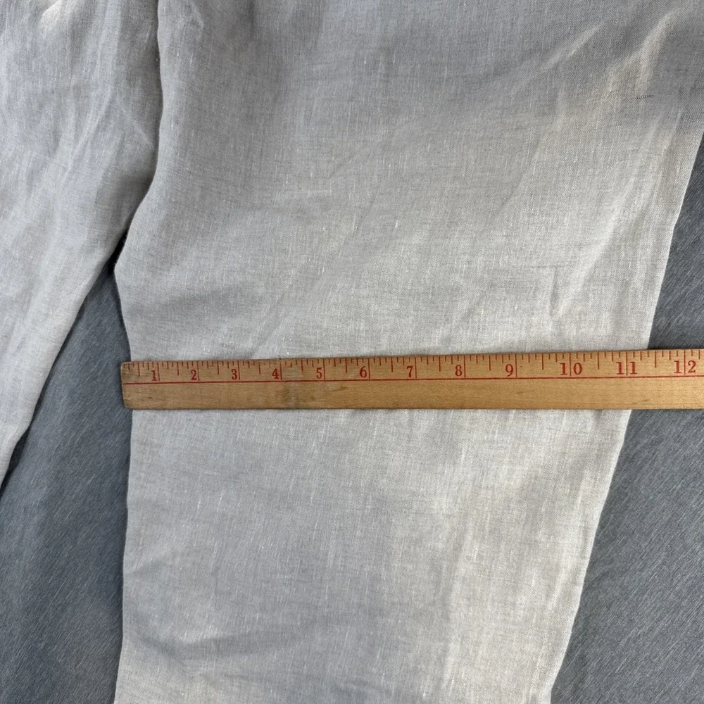 Joseph Abboud men's tan Linen dress pants 38x30 flat front Work Casual Coastal